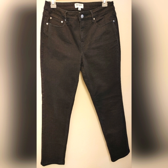 CANDACE CAMERON BURE STRAIGHT LEG JEANS - BLACK - Picture 1 of 3